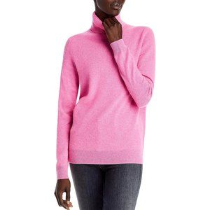 C by Bloomingdale's Cashmere Turtleneck Sweater in Bubblegum Pink - Size XS